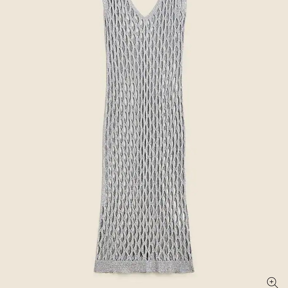 NWR J. Crew Silver Knit Sleeveless Dress